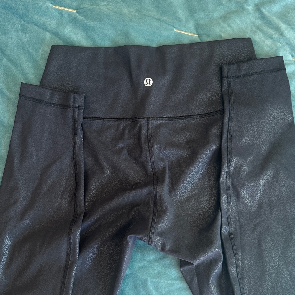 lululemon athletica Shimmering Black Leggings - Picture 2 of 4